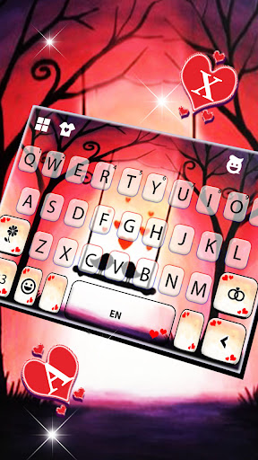 Love Birds Couple Keyboard Bac Screen 3