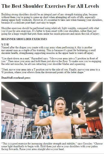 Shoulder Exercises Guide