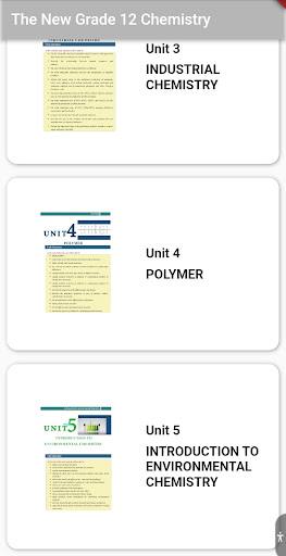 Android application Grade 12 Chemistry book screenshort