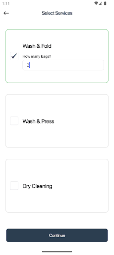 Folded- Laundry & Dry Cleaning Screen 3