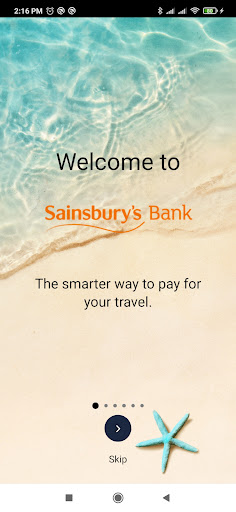 Android application Sainsbury's Bank Travel Card screenshort