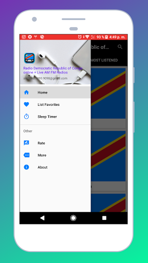 Radio Democratic Congo Online Screen 3