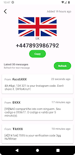 vNum: Virtual number for SMS