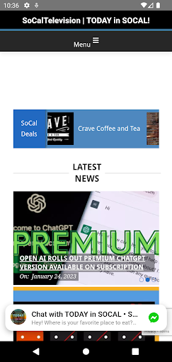 Android application SoCalTV Travel & Entertainment screenshort