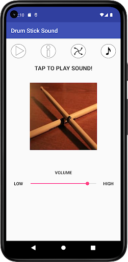 Android application Drum Stick Sound screenshort