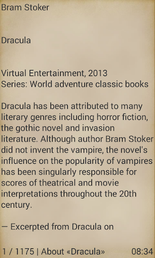Dracula by Bram Stoker Screen 2