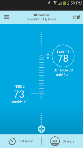 Android application Thermostat screenshort