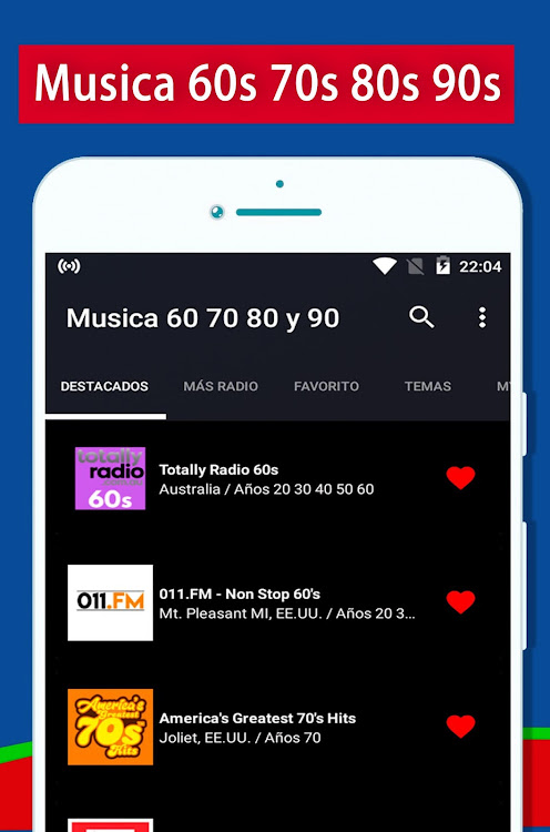 Musica de los 60 70 80 y 90 - 1.0.66 - (Android)
