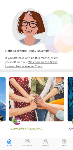 Brave Learner Home Screen 3