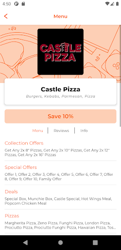 Castle Pizza DL14 Screen 2