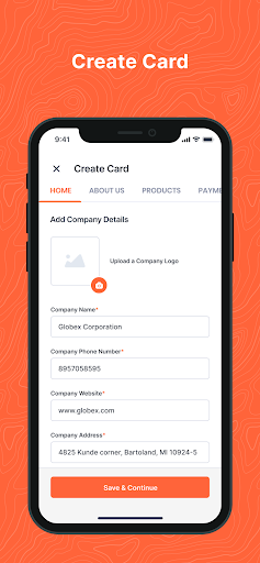 eCard-Digital Business Card Screen 3