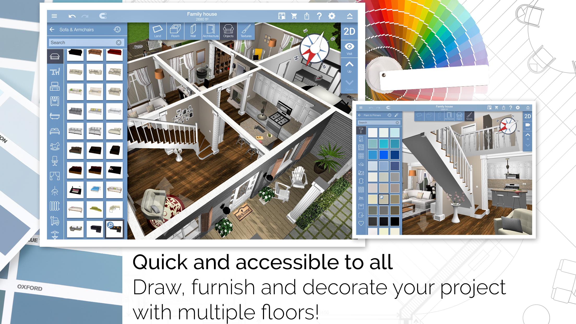 Android application Home Design 3D screenshort