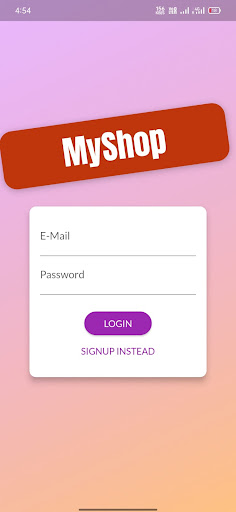 Android application My_Shop screenshort