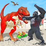 Monster Dinosaur City Riots: Gorilla Rampage Games Apk