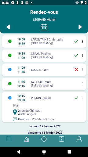 Mon calenDoc Screen 2