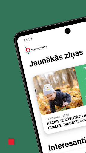 Android application Olaines novads screenshort