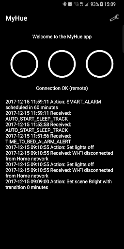 Android application MyHue screenshort