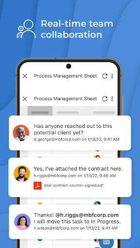 Screenshot of Smartsheet: Projects & Teams