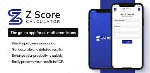 Android application Z Score Calculator screenshort