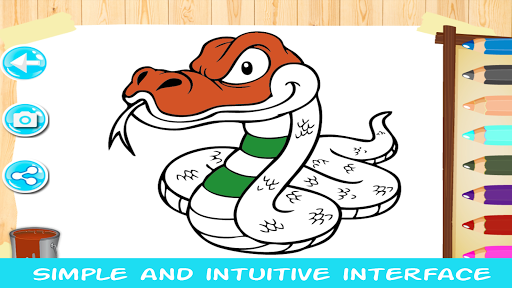 Android application Snake Drawing Coloring pages screenshort