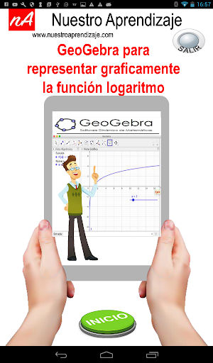 Android application GeoGebra para graficar funcion screenshort