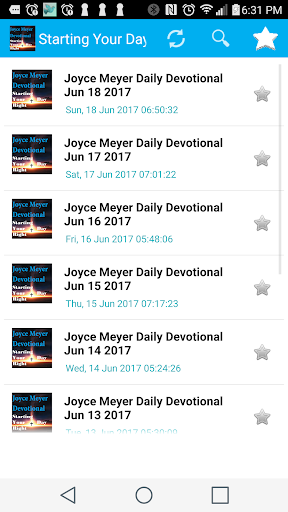 Android application Starting Your Day -Joyce Meyer screenshort