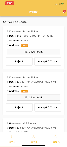 GPS Delivery Boy Screen 3