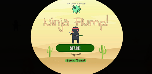 Android application Ninja Flump! screenshort