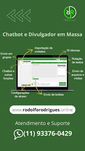 Android application Chatbot e Divulgador em Massa screenshort