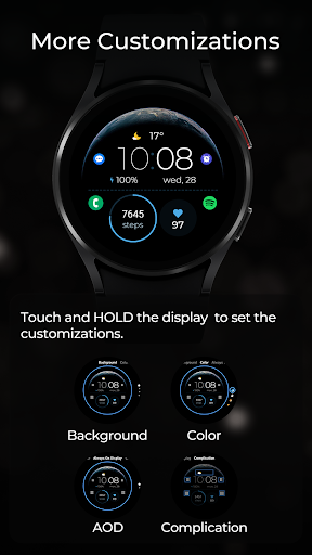 TVV Earth Digital Watch Face screenshot 4