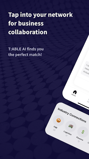 Android application T:ABLE - Utilize Biz Network screenshort