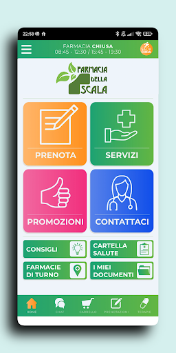 Android application Farmacia della Scala screenshort