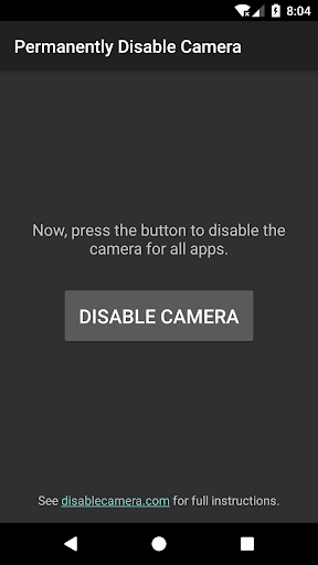 Permanently Disable Camera
