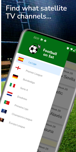 Android application Football on Sat screenshort