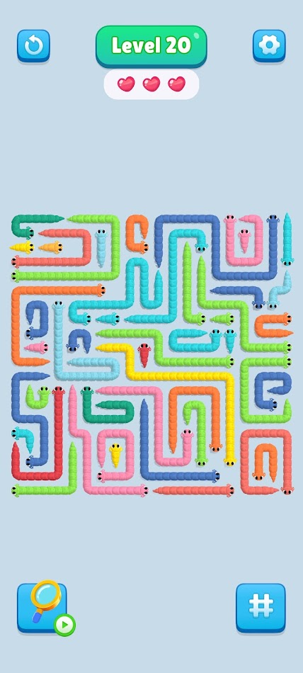 #8. Snake Out Puzzle (Android) Podle: Sprigame