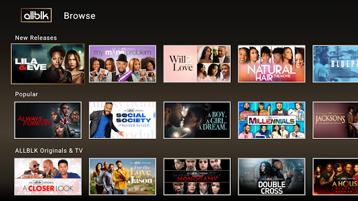 Screenshot of ALLBLK: Exclusive Movies & TV