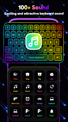 Emoji Led Keyboard - Lighting RGB Colors