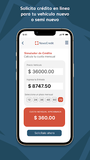NovaCredit: Crédito automotriz Screen 2