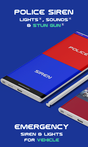 Android application Police Siren Sounds and Lights screenshort