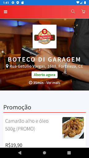 Android application Boteco Di Garagem screenshort