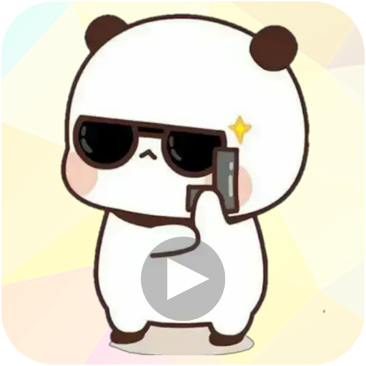 Animated White Panda Stickers for WAStickerApps
