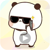 Animated White Panda Stickers for WAStickerApps