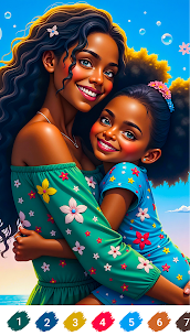 Melanin Poppin Color by Number 10