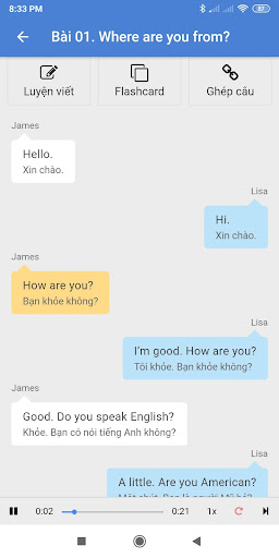 Học tiếng Anh cơ bản Screen 2
