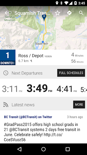 Squamish TS Bus - MonTransit Screen 2