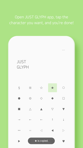 Just Glyph Screen 3