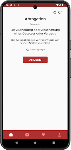 Wort pro Tag Screen 2
