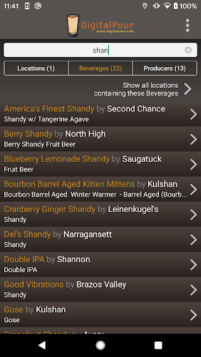 DigitalPour: Pocket Beer Menu Screenshot 2 - AppWisp.com