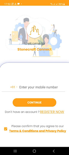 Android application Stonecraft Connect screenshort
