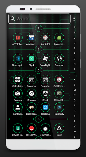 Screenshot of Futuristic Launcher 2, Applock